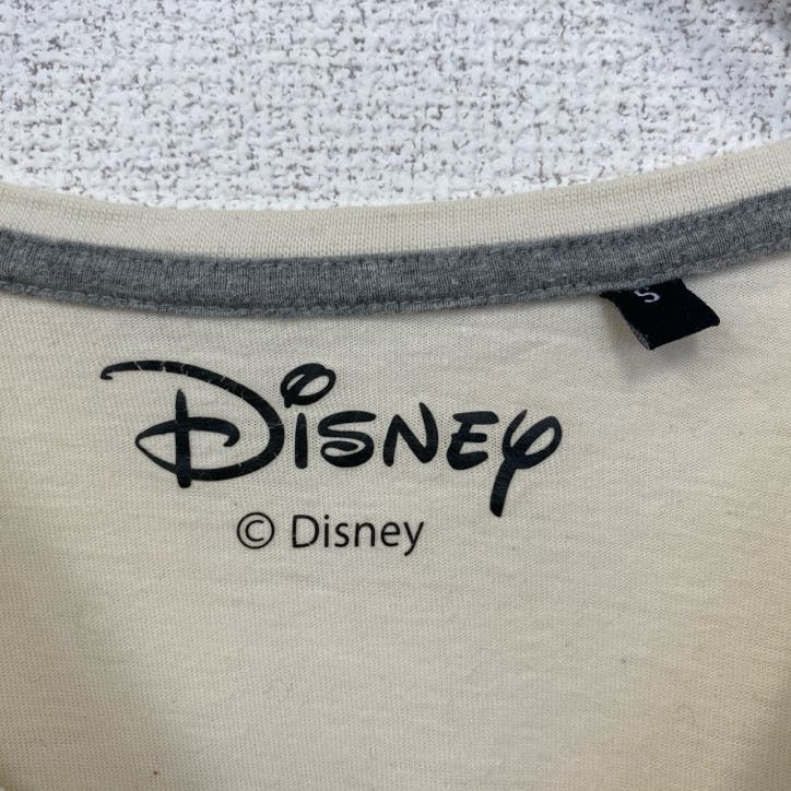 古着 used　Disney　ディズニー　半袖ビッグデザインプリントTシャツ　ミッキーマウス　Mickey　白　Sサイズ