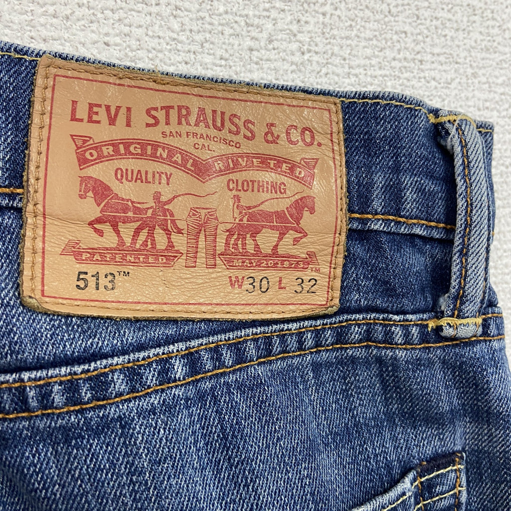 Levi's　リーバイス　513　デニムパンツ/ジーンズ　ハチの巣　フェード　縦落ち　ジップフライ　インディゴ　W31サイズ