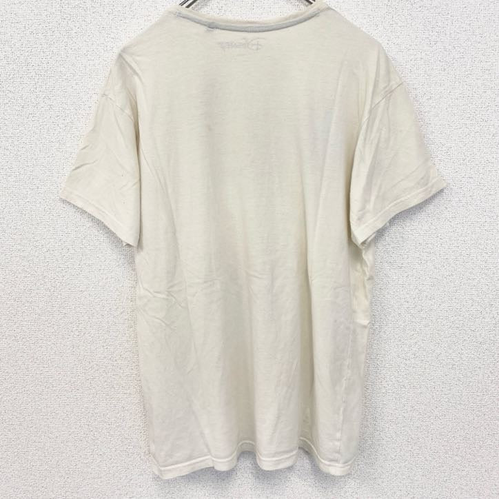 古着 used　Disney　ディズニー　半袖ビッグデザインプリントTシャツ　ミッキーマウス　Mickey　白　Sサイズ