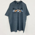 GILDAN ギルダン　半袖プリントTシャツ　灰色　グレー　XLサイズ