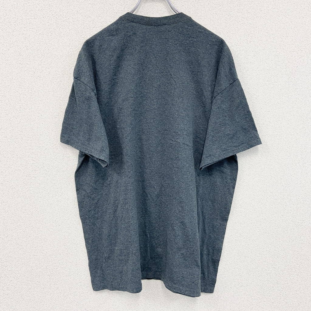 GILDAN ギルダン　半袖プリントTシャツ　灰色　グレー　XLサイズ