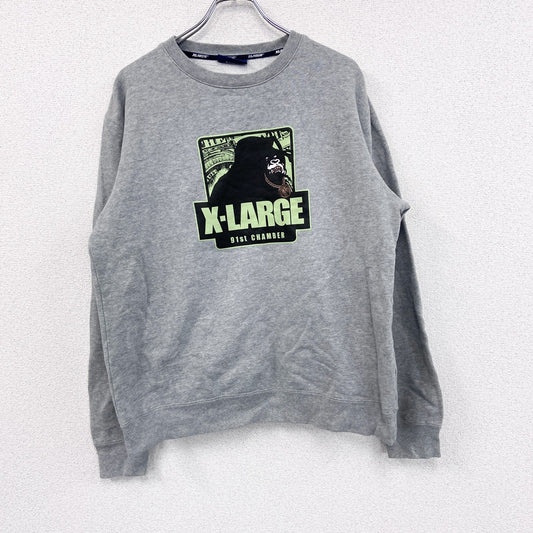 XLARGE　エクストララージ　スウェット/トレーナー　灰色　グレー　XLサイズ
