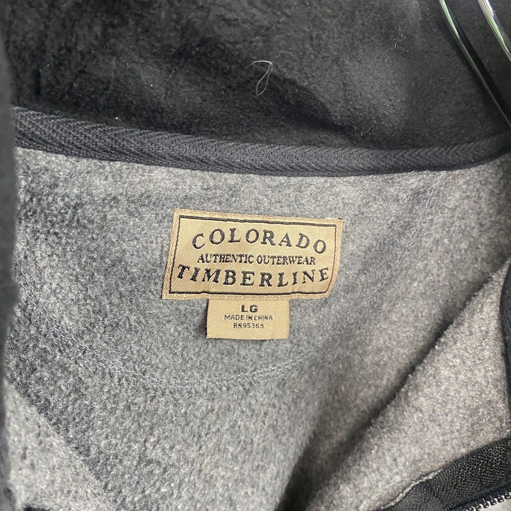 COLORADO TIMBERLINE　ハーフジップフリースプルオーバー　ポケット付き　灰色　グレー　Lサイズ