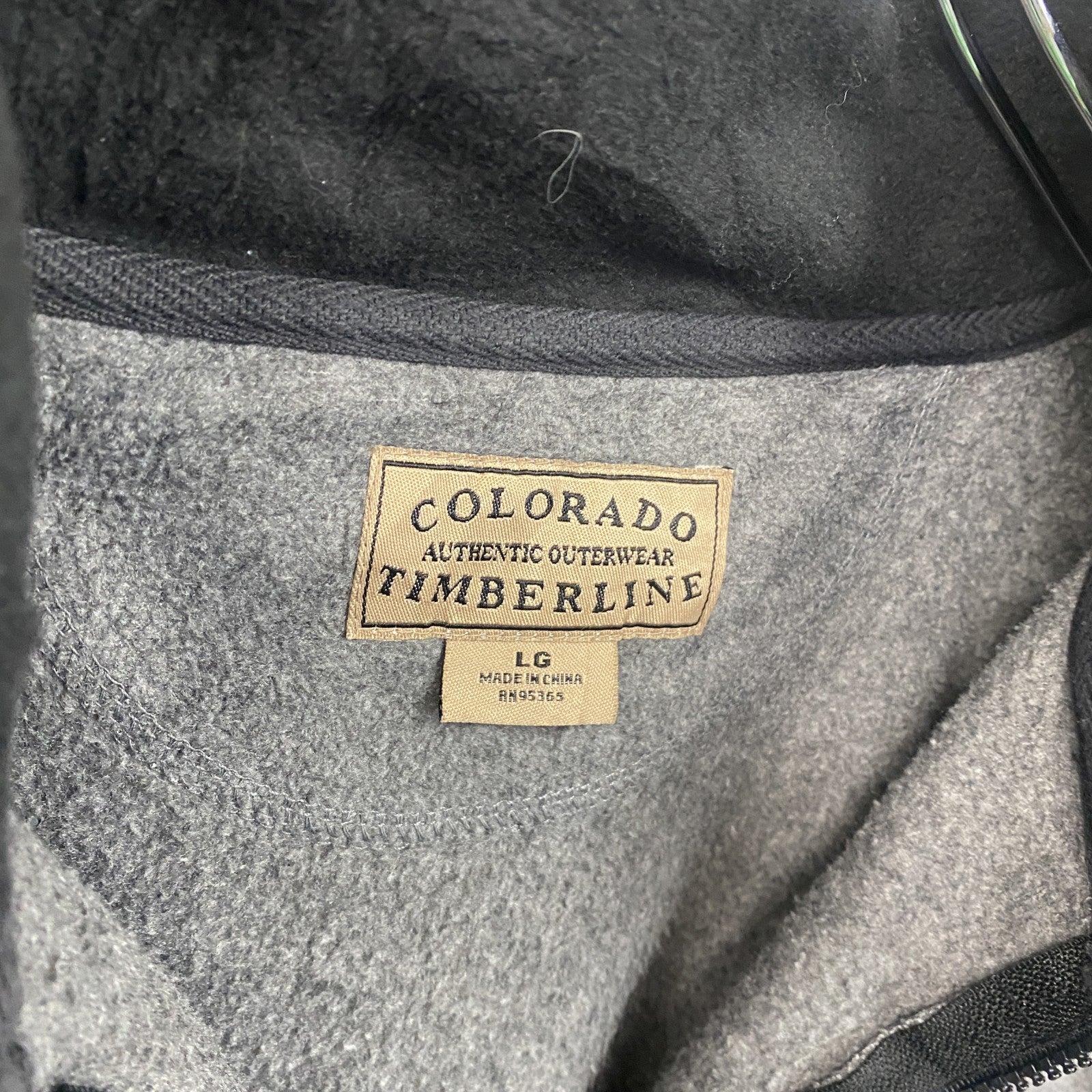 COLORADO TIMBERLINE　ハーフジップフリースプルオーバー　ポケット付き　灰色　グレー　Lサイズ