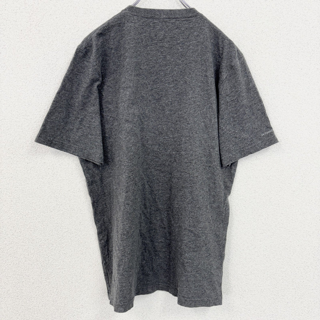 古着 used　UNDER ARMOUR アンダーアーマー　半袖プリントTシャツ　グレー　クルーネック　コットン　Lサイズ