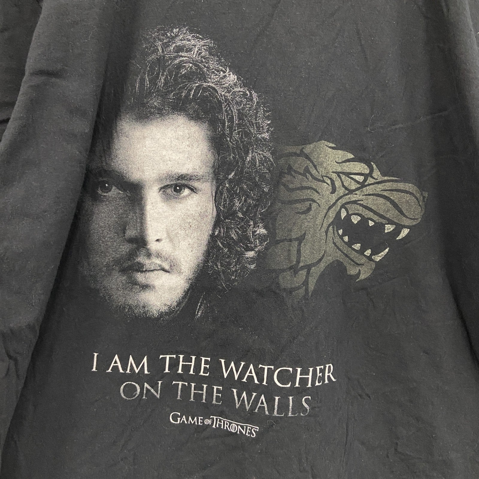 GILDAN ギルダン　GAME OF THRONES　半袖プリントTシャツ　黒　ブラック　Lサイズ