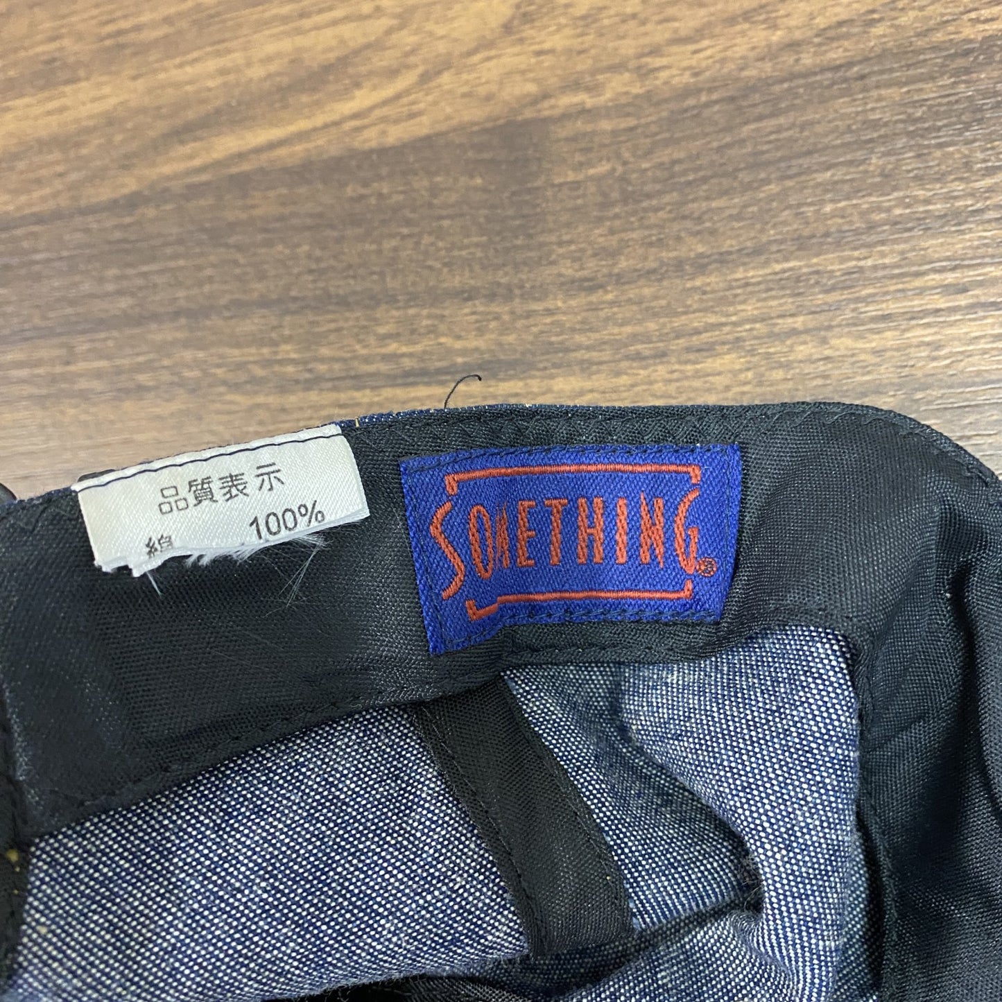 SOMETHING　サムシング　デニム6パネルキャップ　ベースボールキャップ　インディゴ　