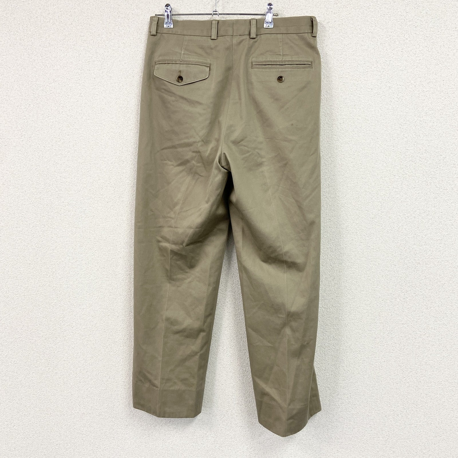 L.L.Bean　エルエルビーン　テーパードパンツ　ジップフライ　ワークパンツ　ベージュ