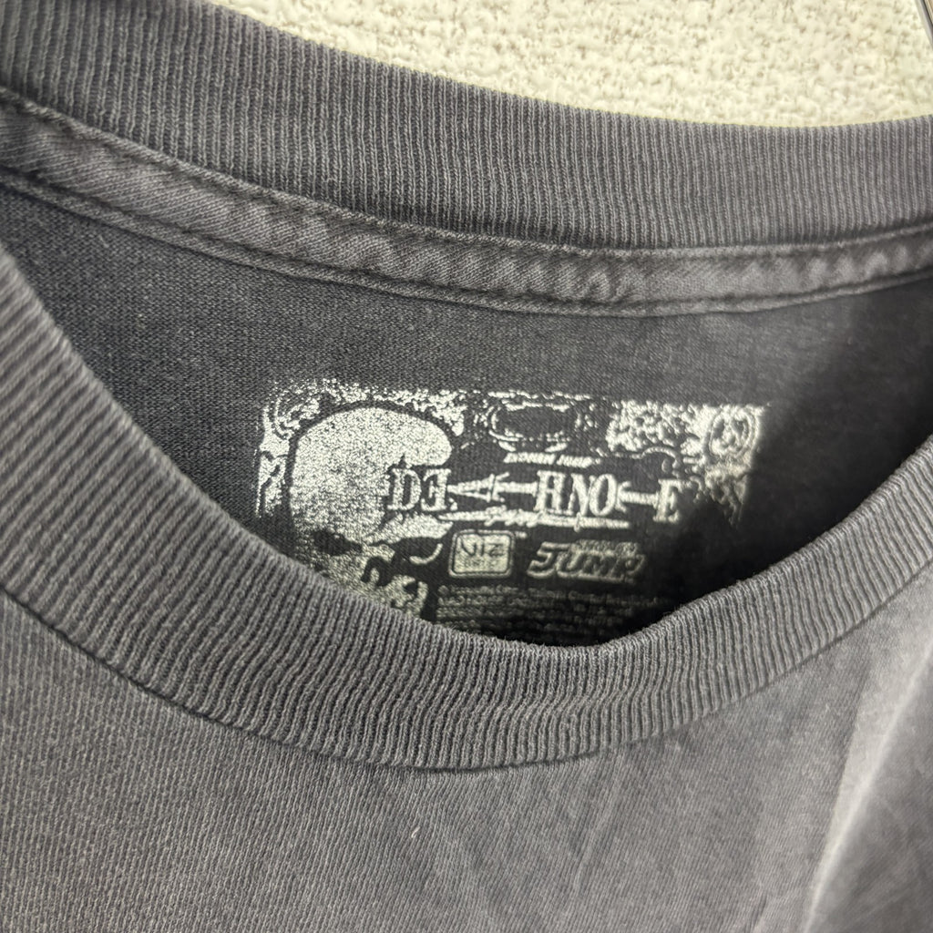 古着 used　DEATH NOTE　デスノート　半袖アニメプリントTシャツ　黒　ブラック　少年ジャンプ　バックプリント