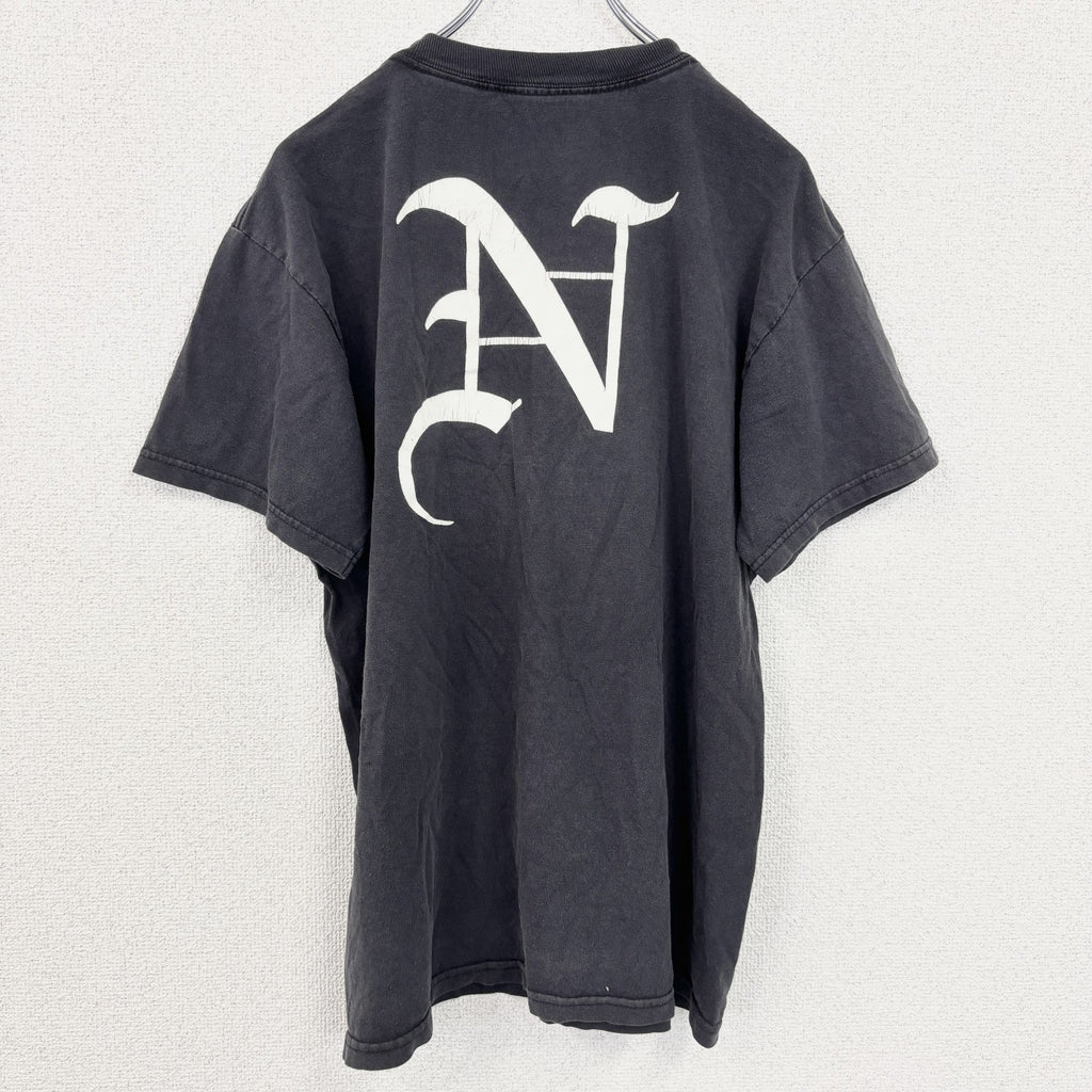古着 used　DEATH NOTE　デスノート　半袖アニメプリントTシャツ　黒　ブラック　少年ジャンプ　バックプリント