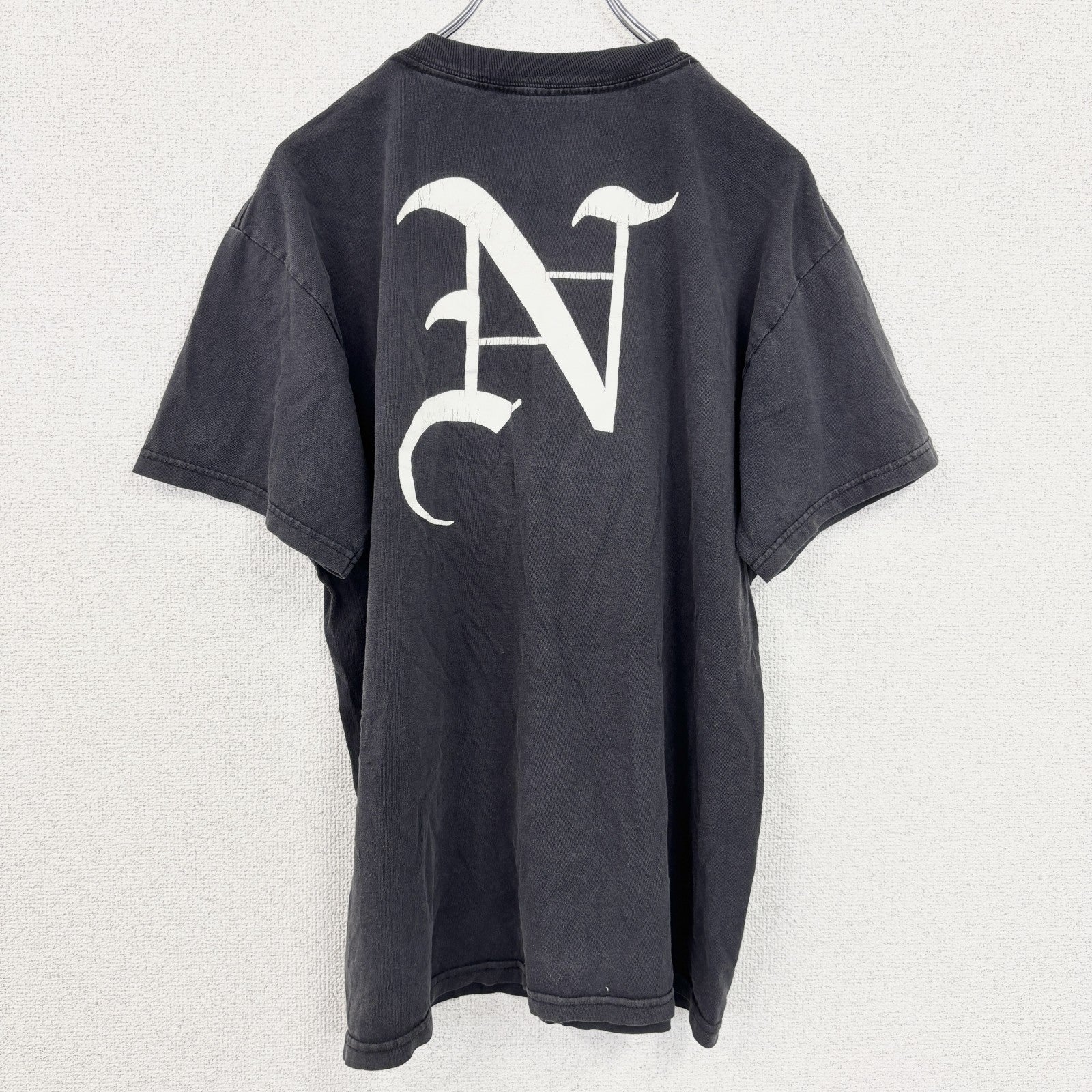 古着 used　DEATH NOTE　デスノート　半袖アニメプリントTシャツ　黒　ブラック　少年ジャンプ　バックプリント