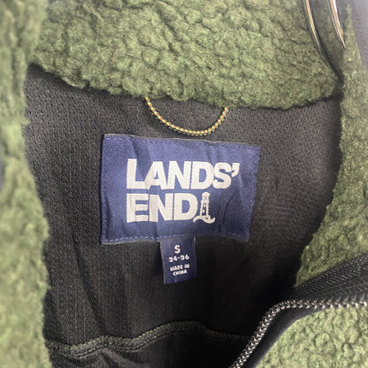 LAND’S END　ランズエンド　フリースジャケット/ボアジャケット　緑　グリーン　Sサイズ