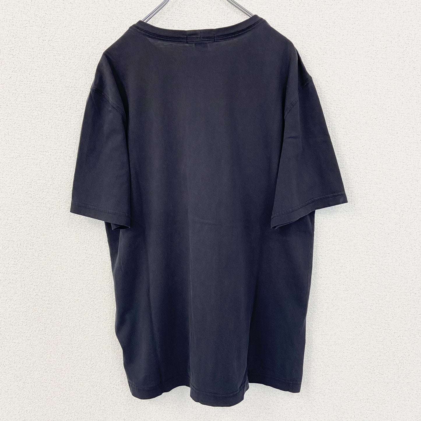 古着 used　LAND'S END　ランズエンド　半袖無地Tシャツ　シンプルデザイン　ノームコア　クルーネック　黒　Mサイズ