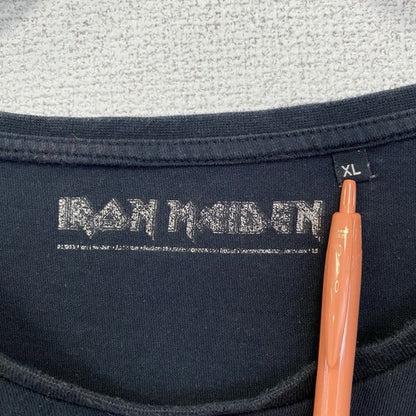 古着 used　IRON MAIDEN　アイアンメイデン　半袖プリントTシャツ　バンドT　ヘヴィメタ　黒　ブラック　XLサイズ