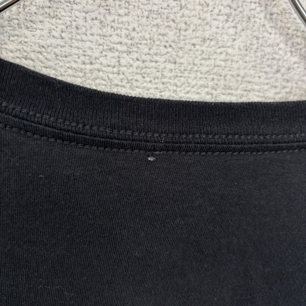 古着 used　NHL シカゴブラックホークス　アイスホッケー　長袖オフィシャルプリントTシャツ　ロンＴ　黒　ブラック　Ｍサイズ