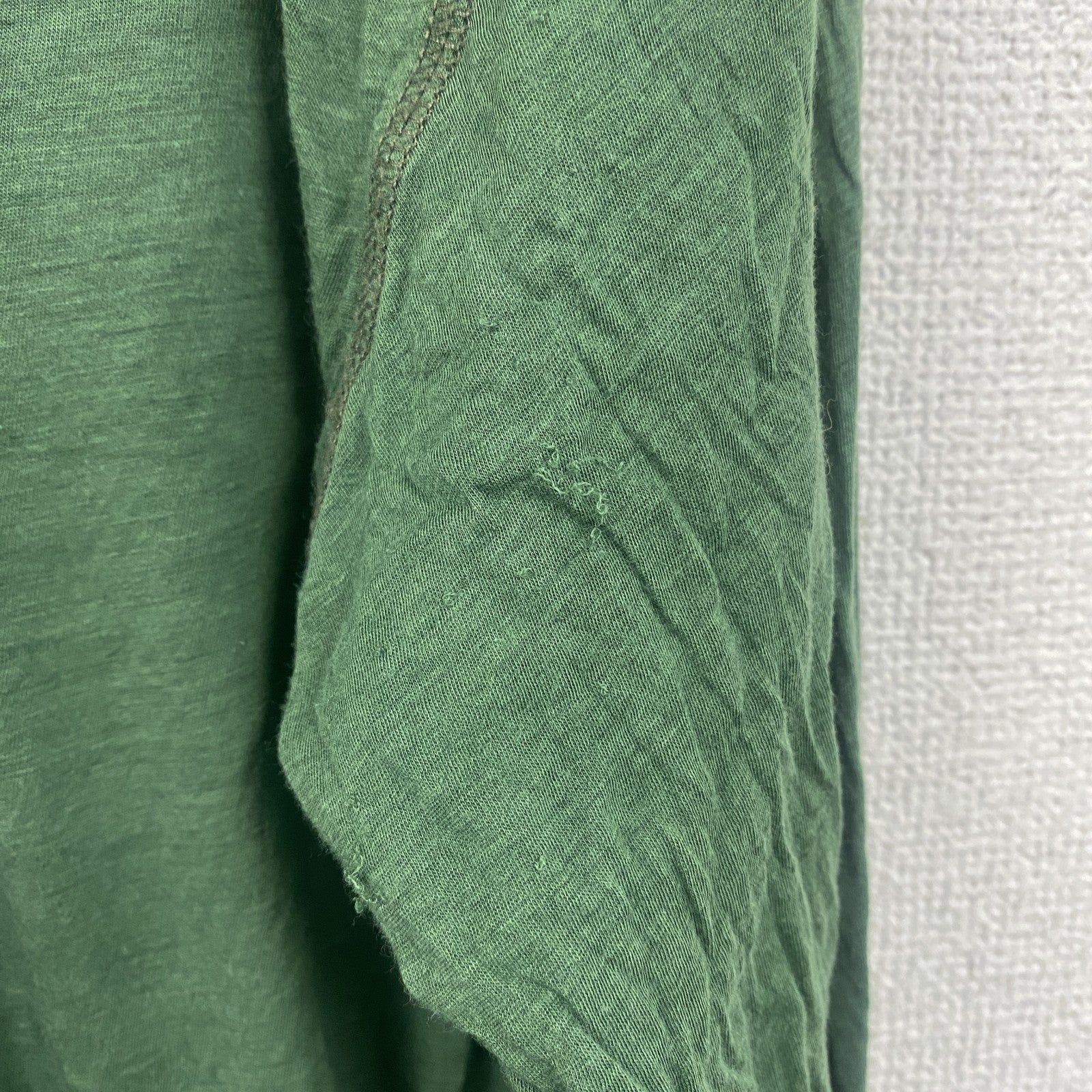 DIESEL　ディーゼル　長袖Tシャツ　ポケット付き　メタルパーツ付き　緑　グリーン　2XLサイズ