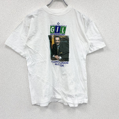 ～00s　COTTON SPORT　半袖プリントTシャツ　人物T　ヴィンテージ　白　ホワイト　Lサイズ