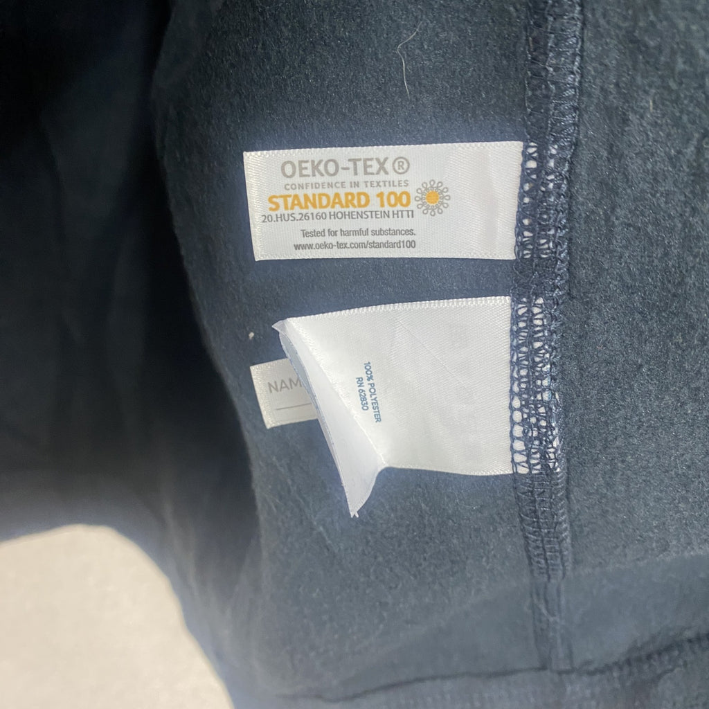 LANDS'END　ランズエンド　フルジップフリースジャケット　OEKO-TEX　エコテック　紺　ネイビー　Lサイズ