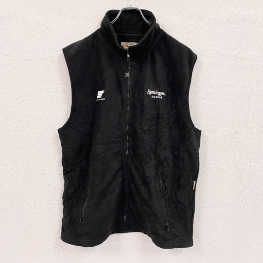 COLORADO TIMBERLINE　フルジップフリースベスト　刺繍ロゴ　黒　ブラック　XLサイズ