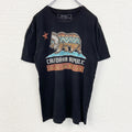 古着 used　RIOT SOCIETY　半袖プリントTシャツ　クルーネック　エスニックデザイン　黒　ブラック　レトロ　Mサイズ