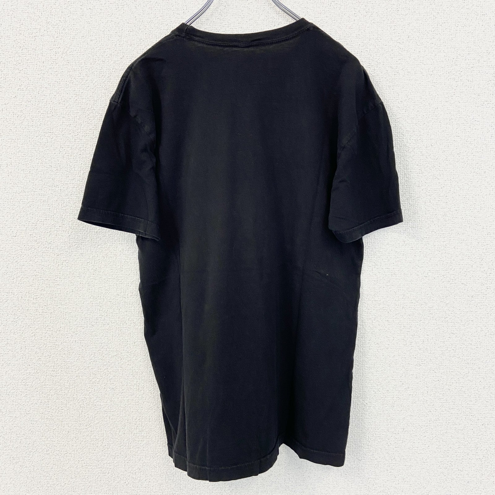 古着 used　RIOT SOCIETY　半袖プリントTシャツ　クルーネック　エスニックデザイン　黒　ブラック　レトロ　Mサイズ
