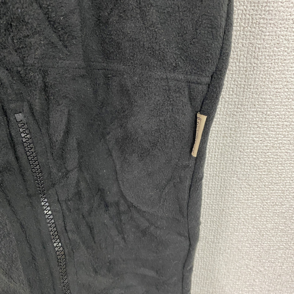 COLORADO TIMBERLINE　フルジップフリースベスト　刺繍ロゴ　黒　ブラック　XLサイズ
