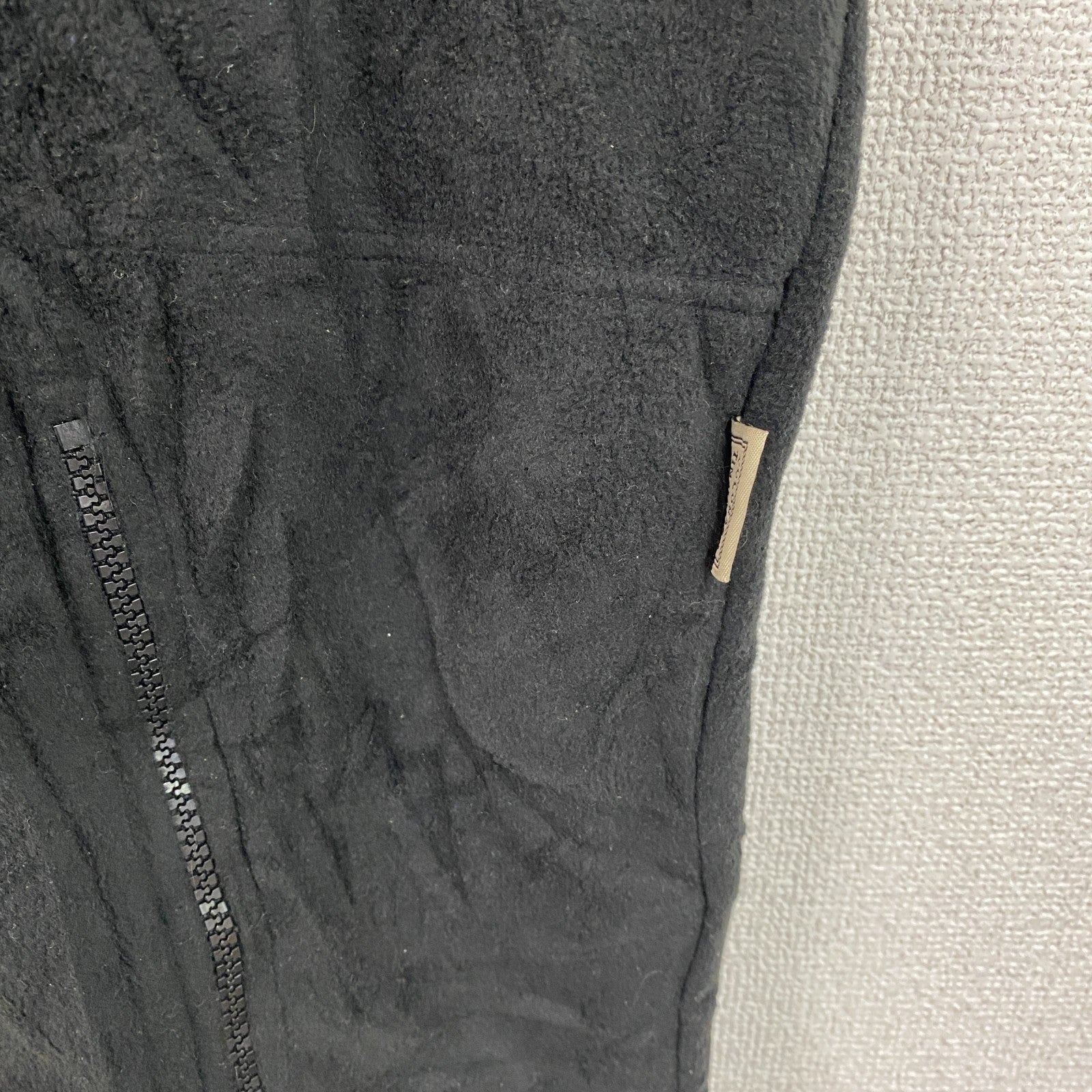 COLORADO TIMBERLINE　フルジップフリースベスト　刺繍ロゴ　黒　ブラック　XLサイズ