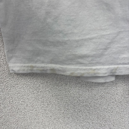 古着 used　ジョジョの奇妙な冒険　長袖アニメプリントTシャツ　ロンT　漫画　少年ジャンプ　白　クルーネック　2XLサイズ
