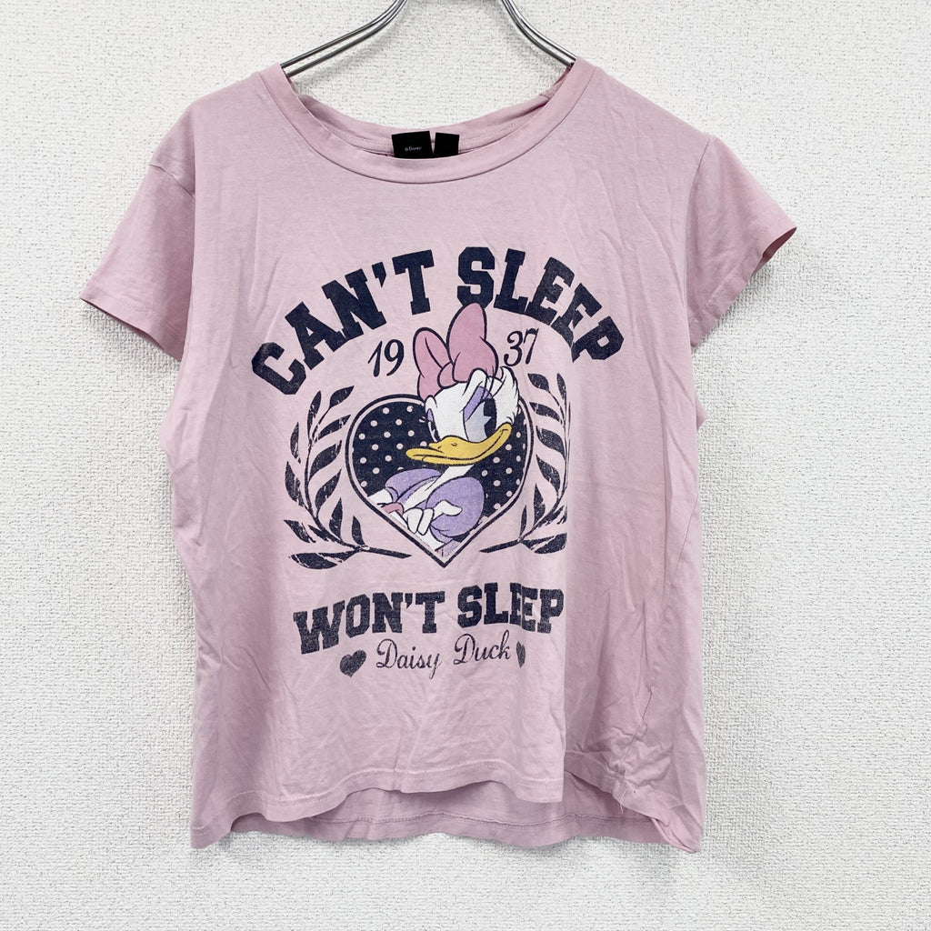 Disney　ディズニー　デイジー　半袖プリントTシャツ　ピンク　Mサイズ
