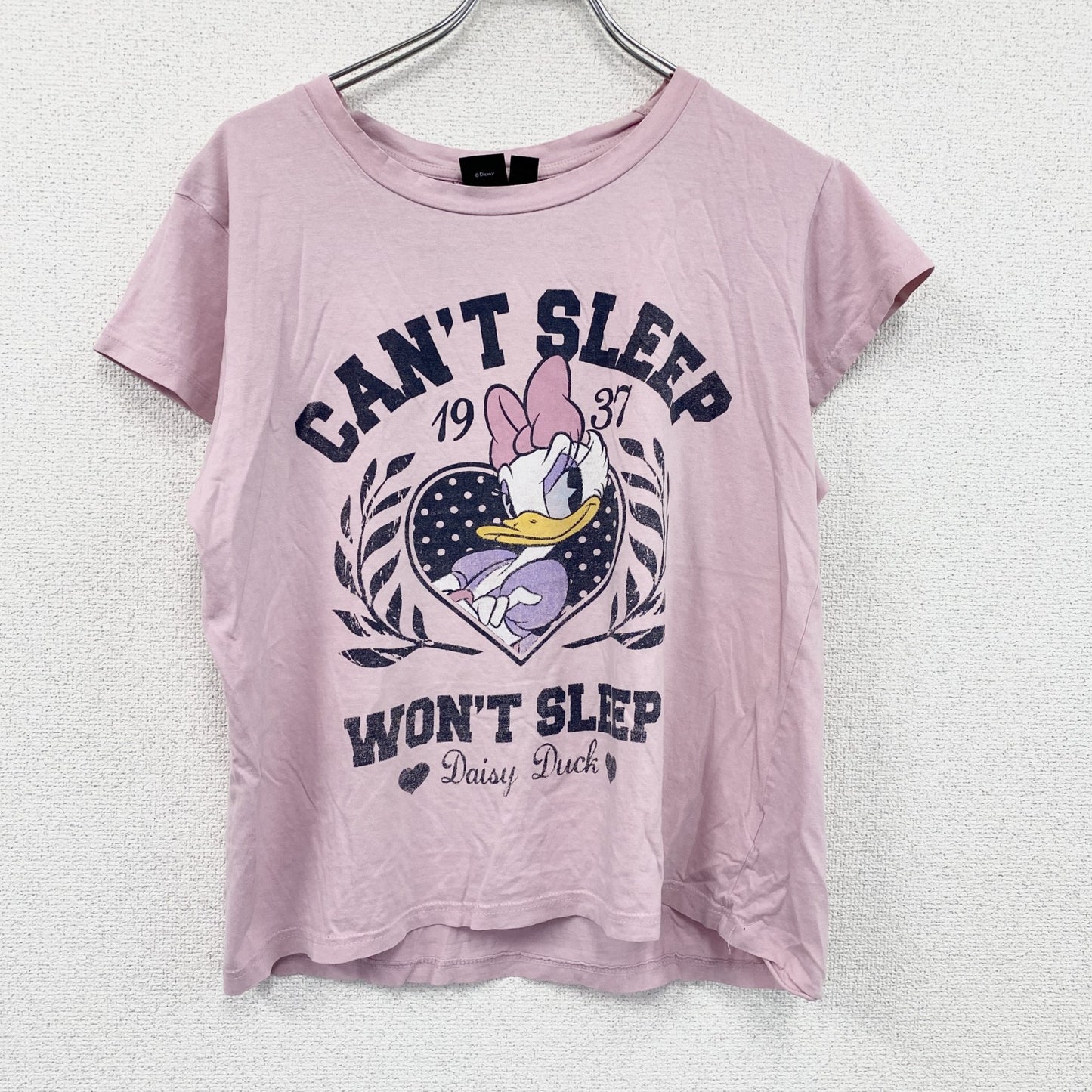 Disney　ディズニー　デイジー　半袖プリントTシャツ　ピンク　Mサイズ
