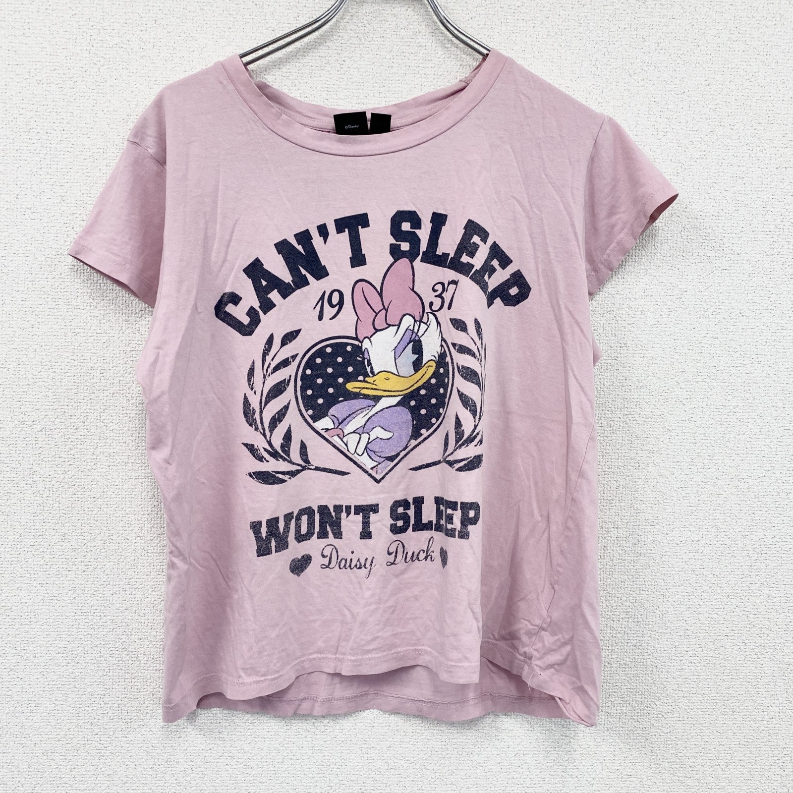 Disney　ディズニー　デイジー　半袖プリントTシャツ　ピンク　Mサイズ