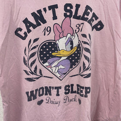 Disney　ディズニー　デイジー　半袖プリントTシャツ　ピンク　Mサイズ