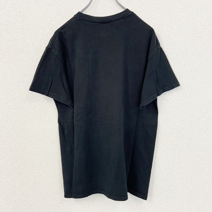 古着 used　GILDAN ギルダン　半袖プリントTシャツ　クルーネック　SOCCER　カジュアルデザイン　黒　Mサイズ