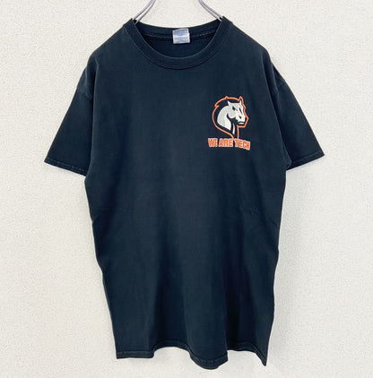 古着 used　GILDAN ギルダン　半袖プリントデザインTシャツ　クルーネック　WE ARE TECH　黒　ブラック　Mサイズ