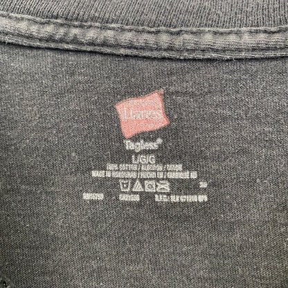 古着 used　Hanes　ヘインズ　半袖プリントTシャツ　TRANSFORMER　トランスフォーマー　黒　ブラック　Lサイズ