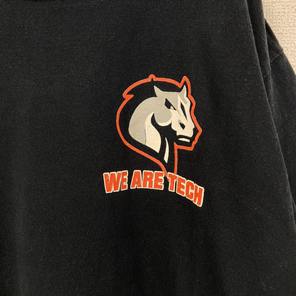 古着 used　GILDAN ギルダン　半袖プリントデザインTシャツ　クルーネック　WE ARE TECH　黒　ブラック　Mサイズ