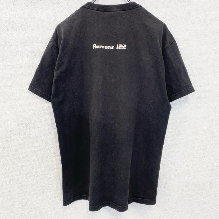 古着 used　Hanes　ヘインズ　半袖プリントTシャツ　TRANSFORMER　トランスフォーマー　黒　ブラック　Lサイズ