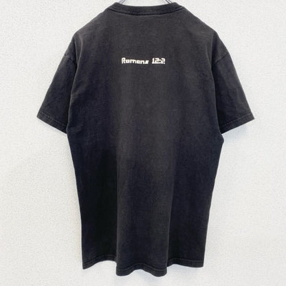 古着 used　Hanes　ヘインズ　半袖プリントTシャツ　TRANSFORMER　トランスフォーマー　黒　ブラック　Lサイズ
