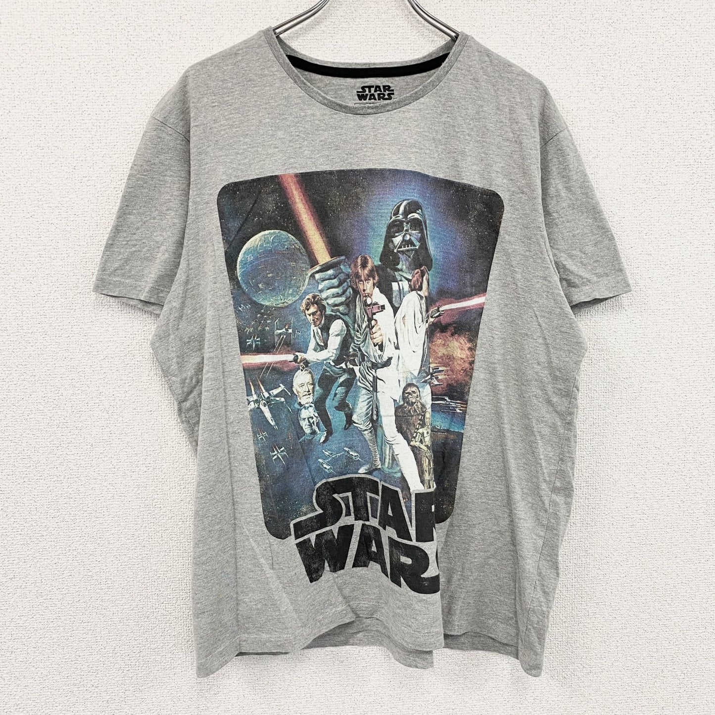 STAR WARS　スターウォーズ　半袖プリントTシャツ　灰色　グレー　Lサイズ