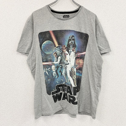 STAR WARS　スターウォーズ　半袖プリントTシャツ　灰色　グレー　Lサイズ