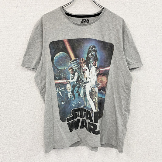 STAR WARS　スターウォーズ　半袖プリントTシャツ　灰色　グレー　Lサイズ
