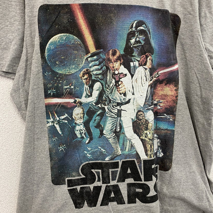 STAR WARS　スターウォーズ　半袖プリントTシャツ　灰色　グレー　Lサイズ