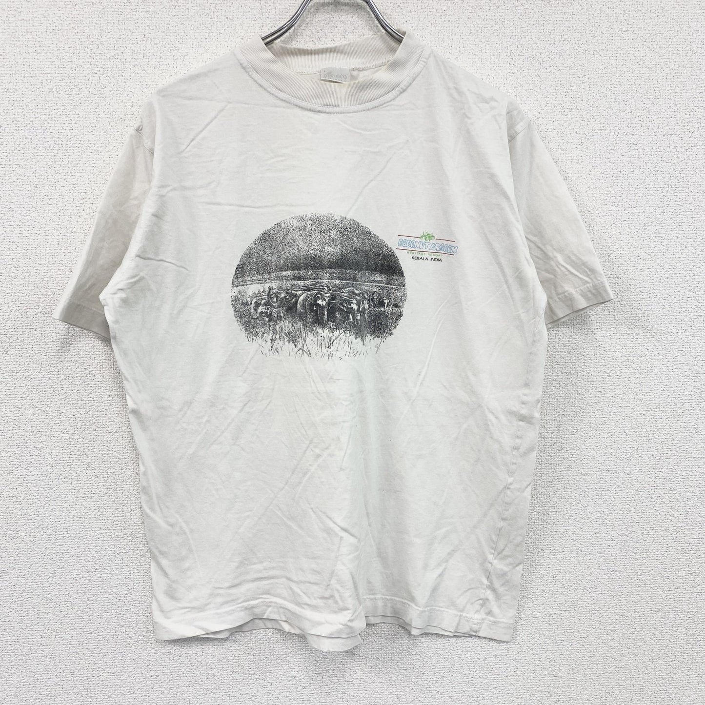 furore　半袖プリントTシャツ　白　ホワイト　Lサイズ