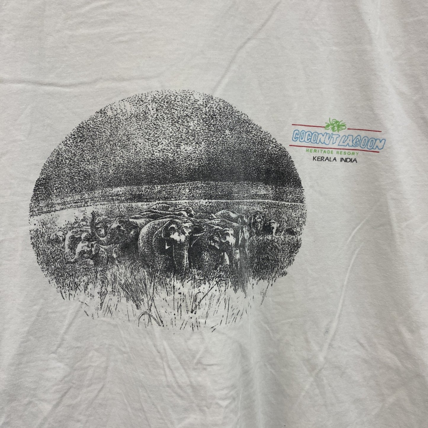 furore　半袖プリントTシャツ　白　ホワイト　Lサイズ
