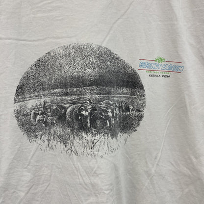 furore　半袖プリントTシャツ　白　ホワイト　Lサイズ