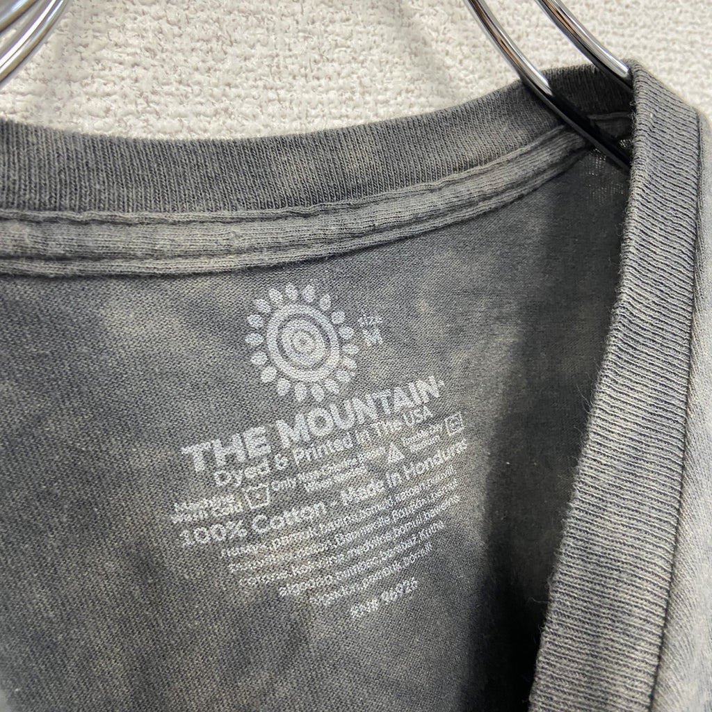 THE MOUNTAIN　ザマウンテン　半袖プリントTシャツ　タイダイ　アニマルT　灰色　グレー　Ｍサイズ