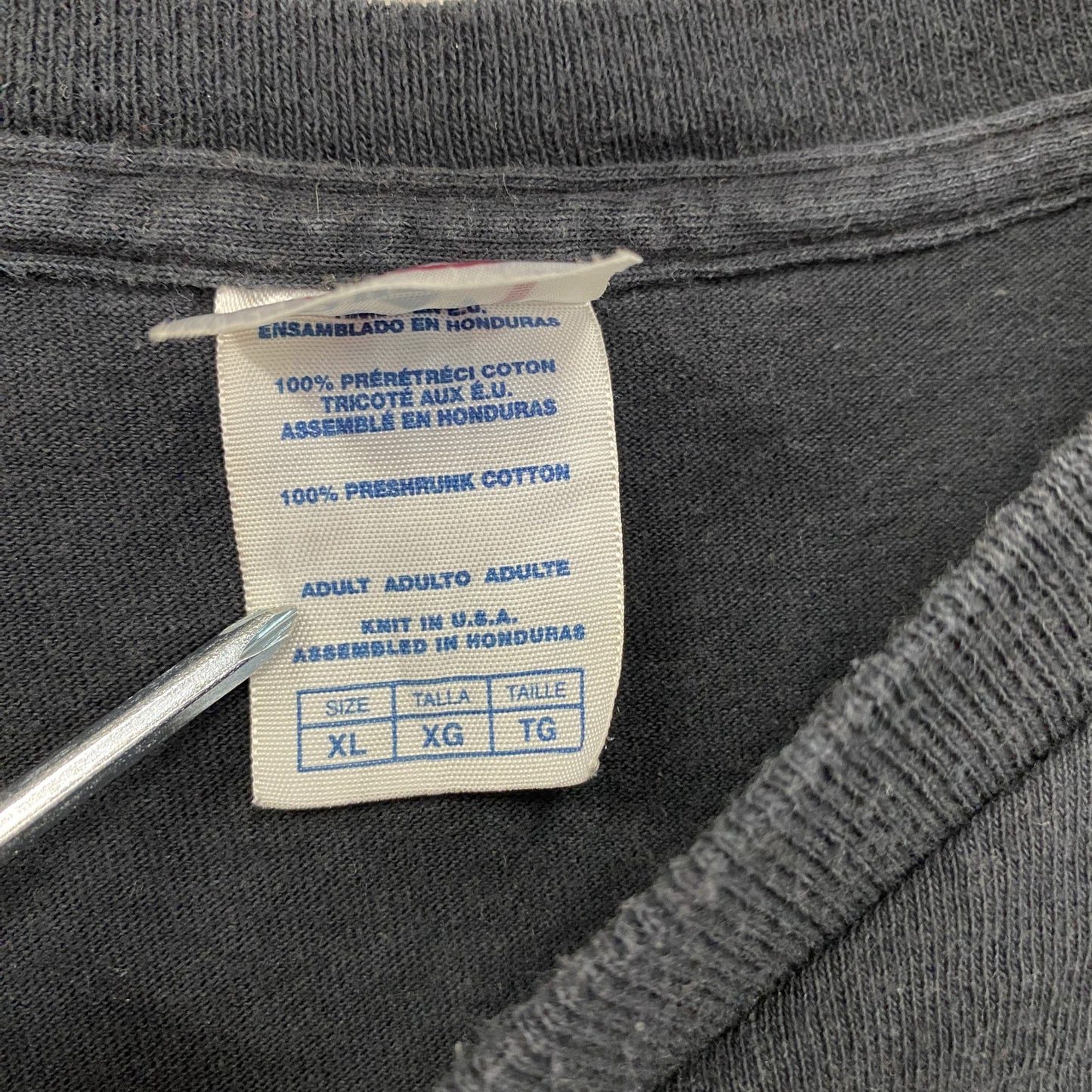 DELTA　デルタ　半袖プリントパロディTシャツ　WINNERTシャツ　英字プリント　クルーネック　黒　ブラック　XLサイズ