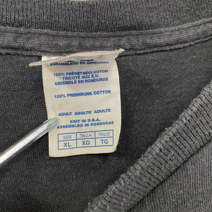 DELTA　デルタ　半袖プリントパロディTシャツ　WINNERTシャツ　英字プリント　クルーネック　黒　ブラック　XLサイズ
