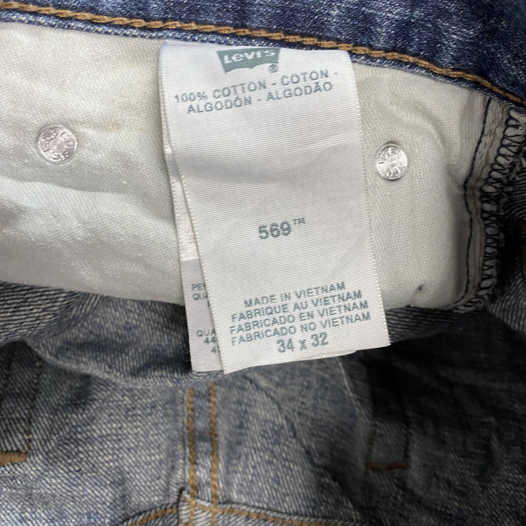 Levi’s　リーバイス　569　デニムパンツ/ジーンズ　ジップフライ　インディゴ　W34サイズ