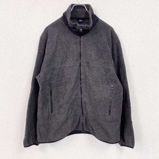 90s～　LANDS'END　ランズエンド　フルジップフリースジャケット　POLARTEC　ポーラテック　グレー　Lサイズ
